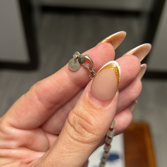 Vintage mix lot of jewelry Chinese cloisonne enamel ceramic blue white cinnabar - Picture 5 of 16